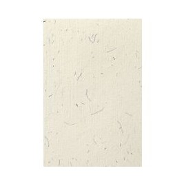Papel semirústico color natural con fibras de henequen en azul