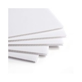 Coroplast blanco 4 mm 650 g 1.22 x 2.44 m - Placa