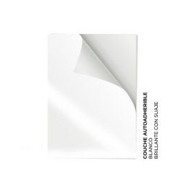 Couche Autoadherible Blanco Brillante con suaje