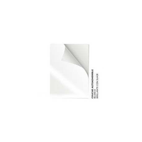 Couche Autoadherible Blanco Brillante con suaje