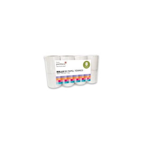 Paquete de 8 Rollos Térmicos Premium de 80 x 70 mm