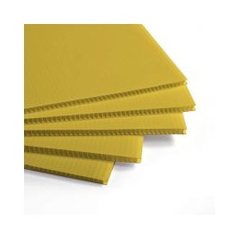 Coroplast amarillo 4 mm 700 g 1.22 x 2.44 m Placa