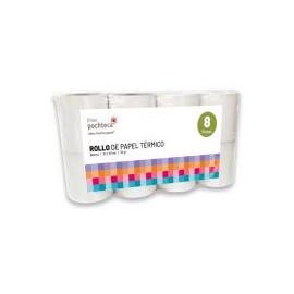 Paquete de 8 Rollos Térmicos Premium de 57 x 45 mm