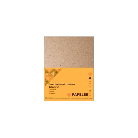 Papel tamaño carta de textura castaña