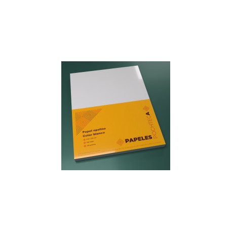 Paquete de hojas opalina tamaño carta blanco